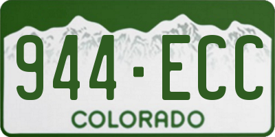 CO license plate 944ECC