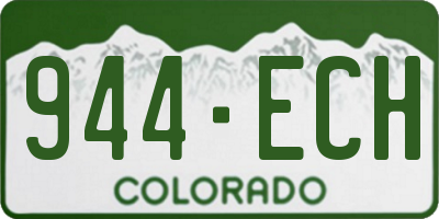 CO license plate 944ECH