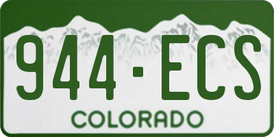CO license plate 944ECS