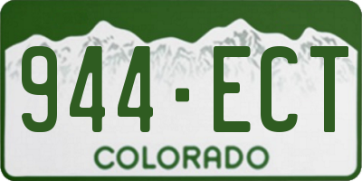CO license plate 944ECT