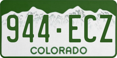 CO license plate 944ECZ
