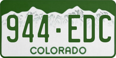 CO license plate 944EDC