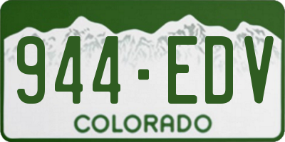 CO license plate 944EDV