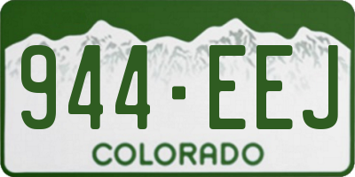CO license plate 944EEJ