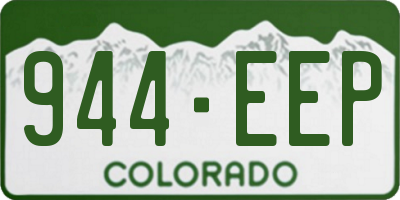 CO license plate 944EEP