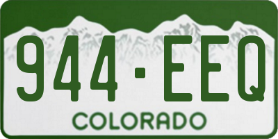 CO license plate 944EEQ