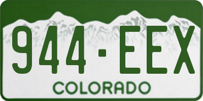 CO license plate 944EEX