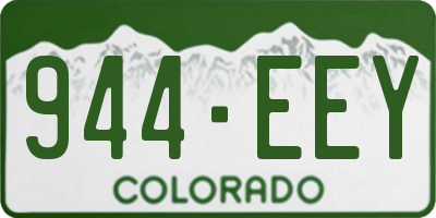 CO license plate 944EEY