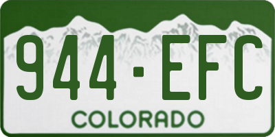 CO license plate 944EFC