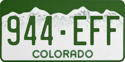 CO license plate 944EFF