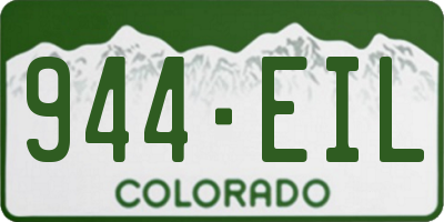 CO license plate 944EIL