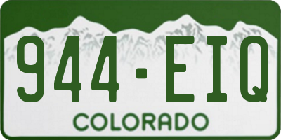 CO license plate 944EIQ