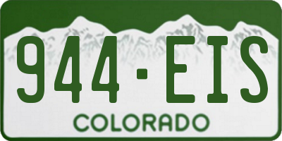 CO license plate 944EIS