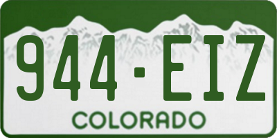 CO license plate 944EIZ