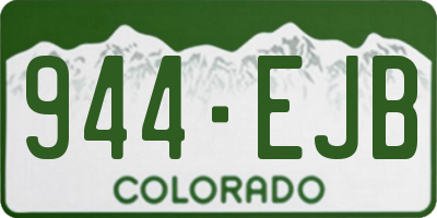 CO license plate 944EJB