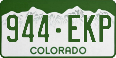 CO license plate 944EKP