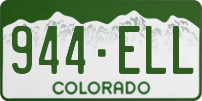CO license plate 944ELL
