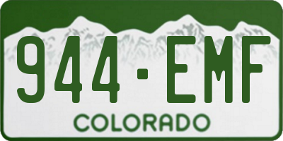 CO license plate 944EMF