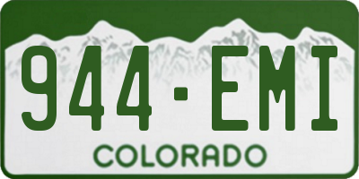CO license plate 944EMI