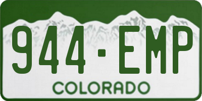 CO license plate 944EMP