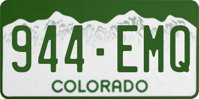 CO license plate 944EMQ