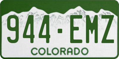 CO license plate 944EMZ