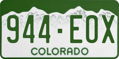 CO license plate 944EOX