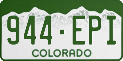 CO license plate 944EPI