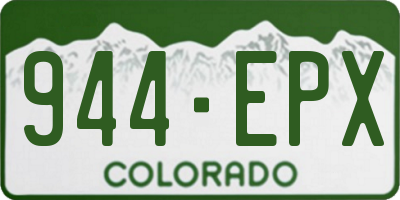 CO license plate 944EPX