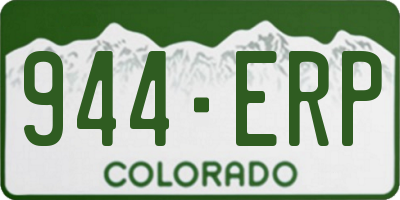 CO license plate 944ERP