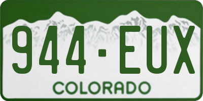 CO license plate 944EUX
