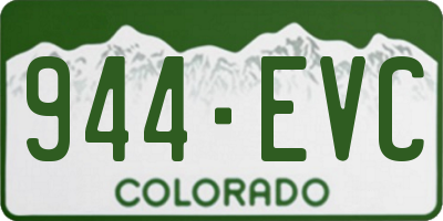 CO license plate 944EVC