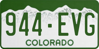 CO license plate 944EVG