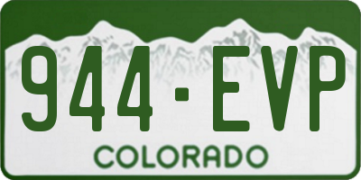 CO license plate 944EVP