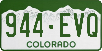 CO license plate 944EVQ