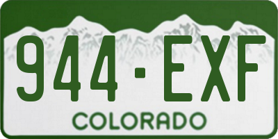 CO license plate 944EXF