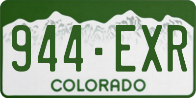 CO license plate 944EXR