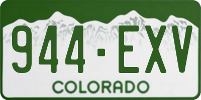 CO license plate 944EXV