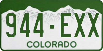 CO license plate 944EXX