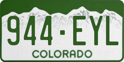 CO license plate 944EYL