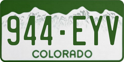 CO license plate 944EYV
