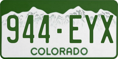 CO license plate 944EYX