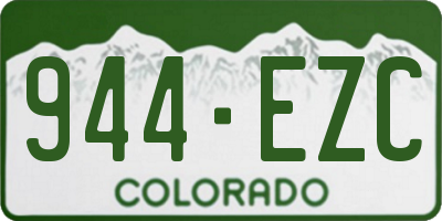CO license plate 944EZC