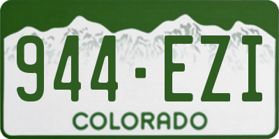 CO license plate 944EZI