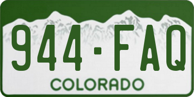 CO license plate 944FAQ