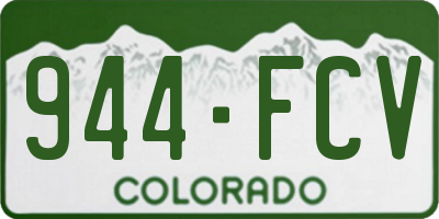 CO license plate 944FCV