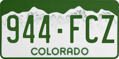 CO license plate 944FCZ