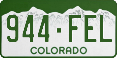 CO license plate 944FEL