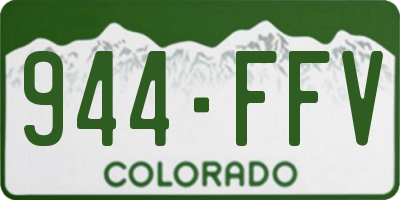 CO license plate 944FFV
