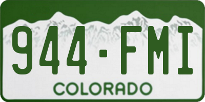 CO license plate 944FMI